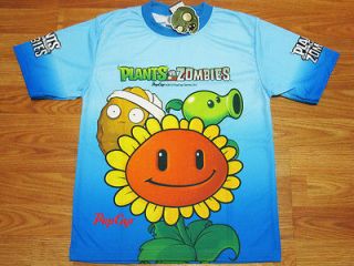 Plants VS Zombies T Shirt #057 Blue Size XS age 2 3