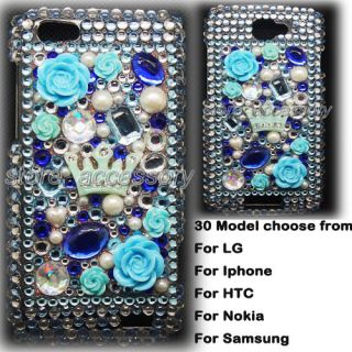  Rhinestone Crystal Bling Back Case Cover For Mobile Cell Phone #A