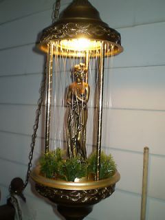 Goddess Oil Lamp Vintage Creative Inc. Hanging Swag Good Working 