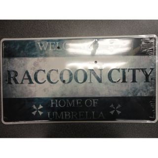 Resident Evil: Welcome to Raccoon City Plaque Sign (Exclusive, Metal 