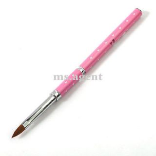 Nail Art Acrylic Carving Pen NO.8 Brush Powder make up tool H03