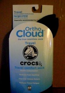 NWT CrocsRx Orthocloud Travel Compression Crew Socks