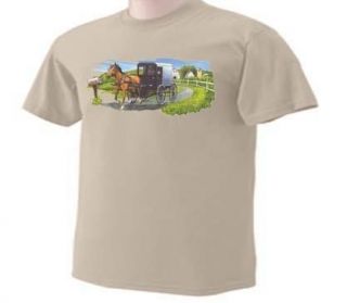Amish Scenic Horse and Buggy T Shirt