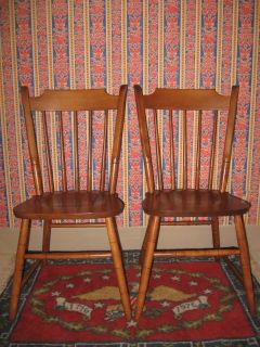 Tell City Hard Rock Maple Thumb Back Chairs 8026   Andover 48   Made 
