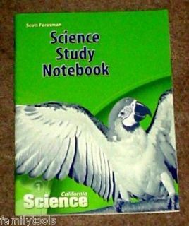 Scott Foresman 1st Grade 1 Science Science Study Notebook Homeschool