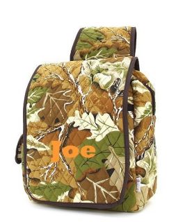 Monogrammable Quilted Camouflage Backpack Diaper Bag Tote Great for 
