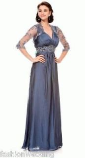 Mother of the bride jacket formal dress Size 3xl (17 18) Slate Blue