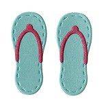 Quickutz 2flip flops die ds0334 squeeze cuttlebug sizzix pool party
