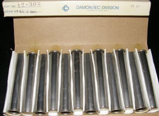 Lot 12 Centrifuge Shields Tubes Damon IEC 12 302 Stainless Steel 