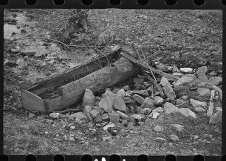   made of hollowed log on farm near Danby,New York,Tompkins County