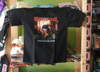 Cradle Of Filth XSmall T Shirt Rare XS Covered in Filth dimmu 