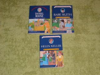   of Famous Americans Helen Keller Daniel Boone Babe Ruth Biography