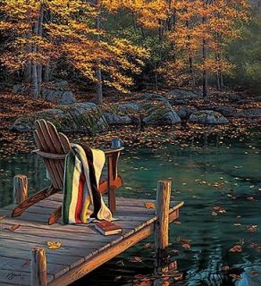 Darrell Bush  Reflecting On Golden Pond Signed And Numbered With 