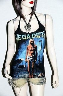 Megadeth Metal Rock DIY Sexy Halter Tank Top Shirt