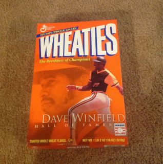 Wheaties Hall Of Fame Box With Dave Winfield & Kirby Puckett