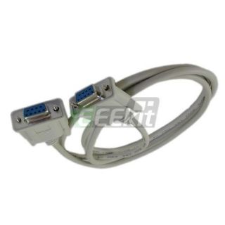 Serial RS232 DB9 9 Pin Female to Female F/F Cable Cord