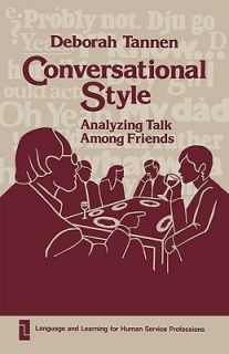  Talk among Friends Vol. 1 by Deborah Tannen 1984, Hardcover