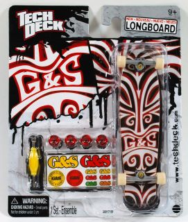 TECH DECK EXCLUSIVE 120mm LONGBOARD G&S BOARD Red Spare VHTF