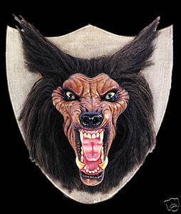 Life Size Werewolf Head Plaque Halloween Prop Decoration