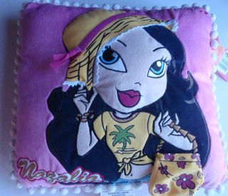 BRATZ DECORATIVE PILLOW WITH LIKE A 3D DESIGN & A POCKET ON FRONT NEW