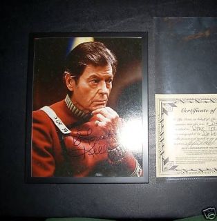 Star Trek Deforest Kelley w/ certificate of authenticit