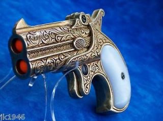 Replica 1866 Remington Derringer Prop Gun   Gold