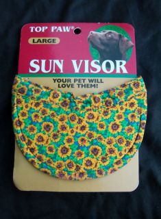 New Sunflower dog sun visor Large ( 21 30 lbs) Free Ship