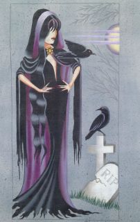 Leigh Designs Ladies of the Night Luna Hand Painted Needlepoint Canvas 