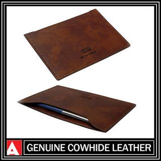   Business Name ID Credit Card Holder Case Genuine Leather, Compact