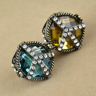SECRET COMPASS Antique diamond rings Retro vintage ring jewelry 