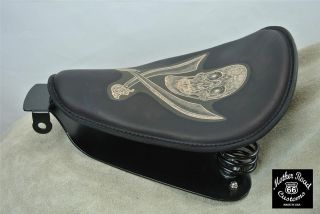 2010 2013 Sportster 10x13 Skull Tattoo Spring Solo Seat Mounting Kit 