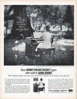 1961 Lowrey Organ Ad The music