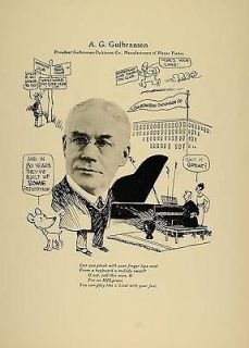 1923 A. G. Gulbransen Dickinson Player Pianos Chicago   ORIGINAL