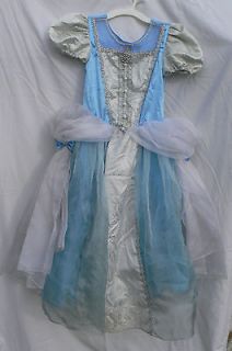  CINDERELLA PRINCESS COSTUME DRESS BLUE GOWN SIZE Medium 