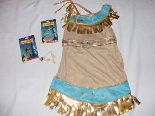 Disney Store Pocahontas Costume Girls Small XXS 2/3 Plus Accessories