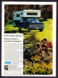 1967 Ford Camper Special photo Peace of Mind​ print ad