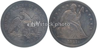 1842, Seated Liberty Dollar