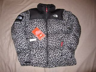 Supreme x The North Face LEOPARD DOWN NUPTSE JACKET SIZE M NEW WITH 