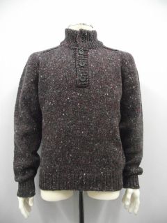 MENS 100% DONEGAL WOOL KNIT SWEATER