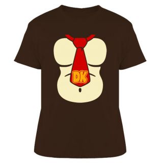 Donkey Kong Chest And Tie Video Game T Shirt Colour