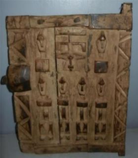 Dogon Granary Wood Carved Door_Alobalo African Ethnic Tribal Art