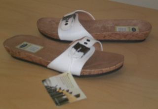 Dr. Scholls Haverly white slide sandals 8.5 Med NEW