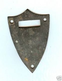 Civil War Saddle Shield, Dragoon Saddle ? NM   2953