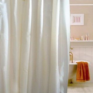   80 x 68 Fabric Waterproof Shower Curtain Liner Polyester Bathroom
