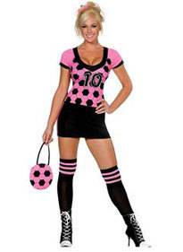 Sexy Womens World Cup Kicker Soccer Costume Large
