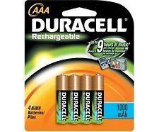 12** Duracell AAA rechargeable batteries 800 mAh BRAND NEW & FACTORY 