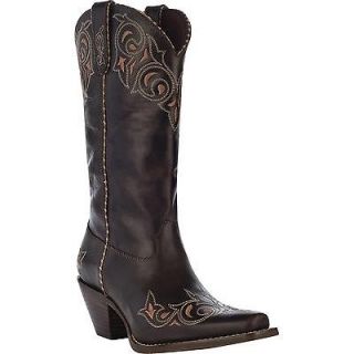Durango RD5413 Womens Crush Sew Sassy Dark Brown Western Boots Size 9 