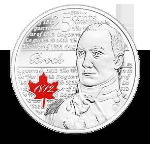 2012 200th Anniversary War of 1812, Sir Isaac Brock FULL ROLL **RED 