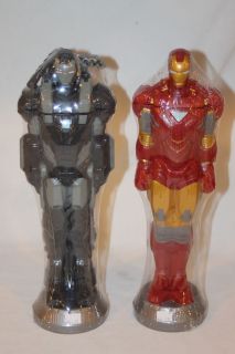 Lot of two Iron Man 2 Slurpee 7 eleven Bottles War Machine Mark VI