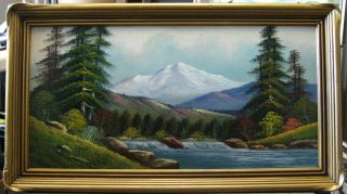   Robert William Wood Ca. Landscape Mt. Shasta/McCloud River unsigned